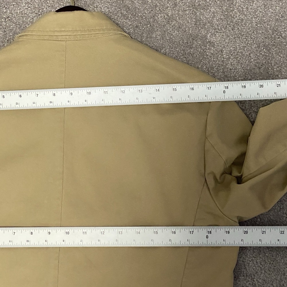 J Crew Mens S Unstructured Cotton Blazer Khaki Sport Coat Preppy Y2K Academia - Picture 4 of 15